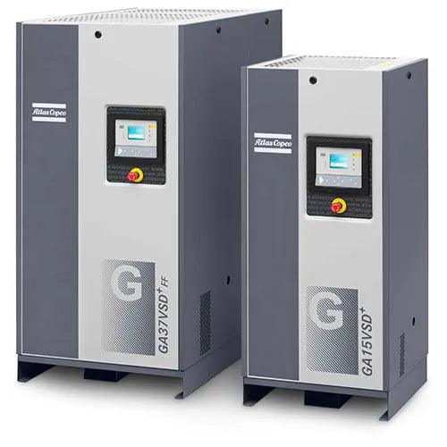 Compressor de Parafuso GA15VSD 20 HP com Velocidade Variável e Secador Integrado - Rotarco